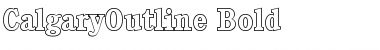 CalgaryOutline Bold Font Title Preview CalgaryOutline Bold Font Title Preview