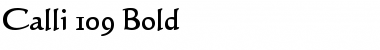 Calli 109 Bold Font Title Preview Calli 109 Bold Font Title Preview