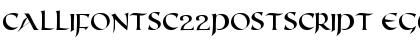 CallifontsC22PostScript Regular Font Title Preview CallifontsC22PostScript Regular Font Title Preview