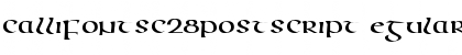 CallifontsC28PostScript Regular Font Title Preview CallifontsC28PostScript Regular Font Title Preview