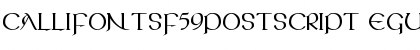 CallifontsF59PostScript Regular Font Title Preview CallifontsF59PostScript Regular Font Title Preview
