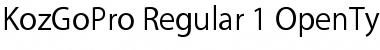 Kozuka Gothic Pro R Font Title Preview Kozuka Gothic Pro R Font Title Preview