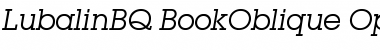 Lubalin BQ Regular Font Title Preview Lubalin BQ Regular Font Title Preview