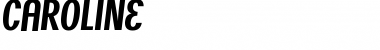 Caroline Regular Font Title Preview Caroline Regular Font Title Preview