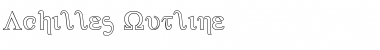 Achilles Outline Outline Font Title Preview Achilles Outline Outline Font Title Preview