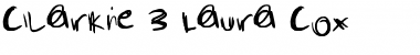 Clarkie 3 Laura Cox Regular Font Title Preview Clarkie 3 Laura Cox Regular Font Title Preview