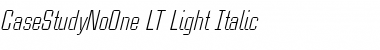 CaseStudyNoOne LT Light Italic Font Title Preview CaseStudyNoOne LT Light Italic Font Title Preview