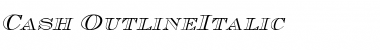 Cash Outline Italic Font Title Preview Cash Outline Italic Font Title Preview