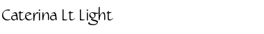 Caterina Lt Light Font Title Preview Caterina Lt Light Font Title Preview