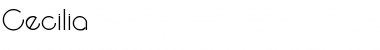 Cecilia Regular Font Title Preview Cecilia Regular Font Title Preview