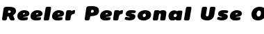Reeler Personal Use Only Regular Font Title Preview Reeler Personal Use Only Regular Font Title Preview