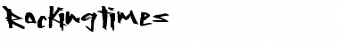 RockingTimes Regular Font Title Preview RockingTimes Regular Font Title Preview