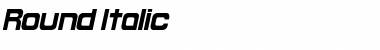 Round Italic Font Title Preview Round Italic Font Title Preview