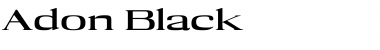 Adon Black Font Title Preview Adon Black Font Title Preview