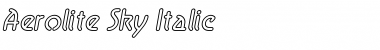 Aerolite Sky Italic Regular Font Title Preview Aerolite Sky Italic Regular Font Title Preview