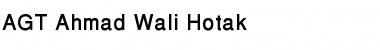 AGT Ahmad Wali Hotak Regular Font Title Preview AGT Ahmad Wali Hotak Regular Font Title Preview