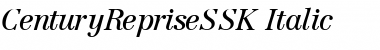 CenturyRepriseSSK Italic Font Title Preview CenturyRepriseSSK Italic Font Title Preview