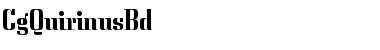 CgQuirinusBd Medium Font Title Preview CgQuirinusBd Medium Font Title Preview