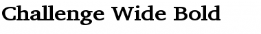 Challenge Wide Bold Font Title Preview Challenge Wide Bold Font Title Preview
