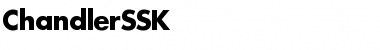 ChandlerSSK Regular Font Title Preview ChandlerSSK Regular Font Title Preview