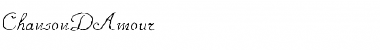 ChansonDAmour Regular Font Title Preview ChansonDAmour Regular Font Title Preview
