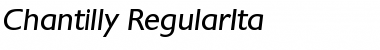 Chantilly-RegularIta Regular Font Title Preview Chantilly-RegularIta Regular Font Title Preview