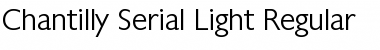 Chantilly-Serial-Light Regular Font Title Preview Chantilly-Serial-Light Regular Font Title Preview