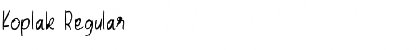 Koplak Regular Font Title Preview Koplak Regular Font Title Preview