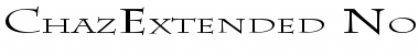 ChazExtended Normal Font Title Preview ChazExtended Normal Font Title Preview