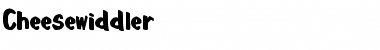 Cheesewiddler Regular Font Title Preview Cheesewiddler Regular Font Title Preview