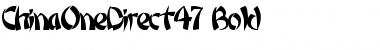 ChinaOneDirect47 Bold Font Title Preview ChinaOneDirect47 Bold Font Title Preview