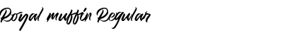 Royal muffin Regular Font Title Preview Royal muffin Regular Font Title Preview
