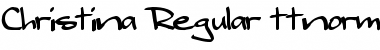 Christina Regular Font Title Preview Christina Regular Font Title Preview