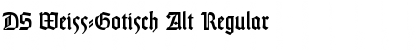 DS Weiss-Gotisch Alt Regular Font Title Preview DS Weiss-Gotisch Alt Regular Font Title Preview