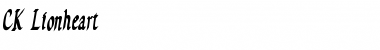 CK Lionheart Regular Font Title Preview CK Lionheart Regular Font Title Preview