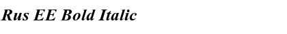 Rus EE Bold Italic Font Title Preview Rus EE Bold Italic Font Title Preview