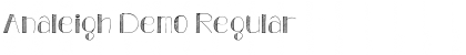 Analeigh Demo Regular Font Title Preview Analeigh Demo Regular Font Title Preview