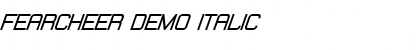 Fearcheer Demo Italic Font Title Preview Fearcheer Demo Italic Font Title Preview