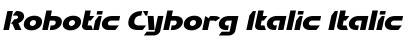 Robotic Cyborg Italic Italic Font Title Preview Robotic Cyborg Italic Italic Font Title Preview