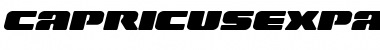 Capricus Expanded Semi-Straight Expanded Font Title Preview Capricus Expanded Semi-Straight Expanded Font Title Preview