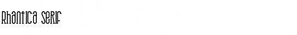 Rhantica Serif Font Title Preview Rhantica Serif Font Title Preview