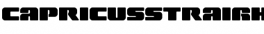 Capricus Straight Regular Font Title Preview Capricus Straight Regular Font Title Preview