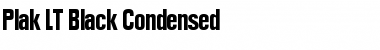 Plak LT BlackCondensed Regular Font Title Preview Plak LT BlackCondensed Regular Font Title Preview