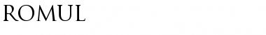 Romul Regular Font Title Preview Romul Regular Font Title Preview