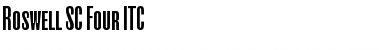 Roswell SC Four ITC Bold Font Title Preview Roswell SC Four ITC Bold Font Title Preview