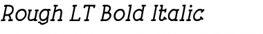 Rough LT Bold Italic Font Title Preview Rough LT Bold Italic Font Title Preview