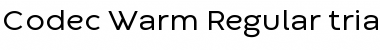 Codec Warm Trial Regular Font Title Preview Codec Warm Trial Regular Font Title Preview