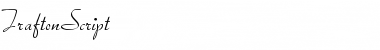 TraftonScript Regular Font Title Preview TraftonScript Regular Font Title Preview