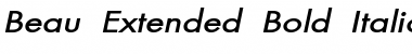 Beau-Extended Bold Italic Font Title Preview Beau-Extended Bold Italic Font Title Preview