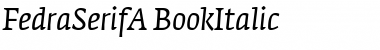 FedraSerifA Italic Font Title Preview FedraSerifA Italic Font Title Preview